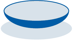 The coating layer lifting away from the lens body, showing the coatings applied to every MiYOSMART lens